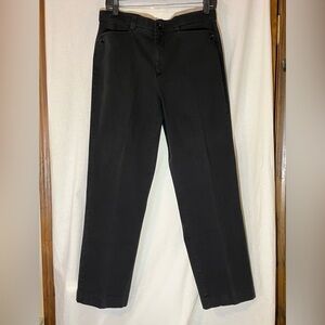 Classic Black Trousers with cute front button pockets